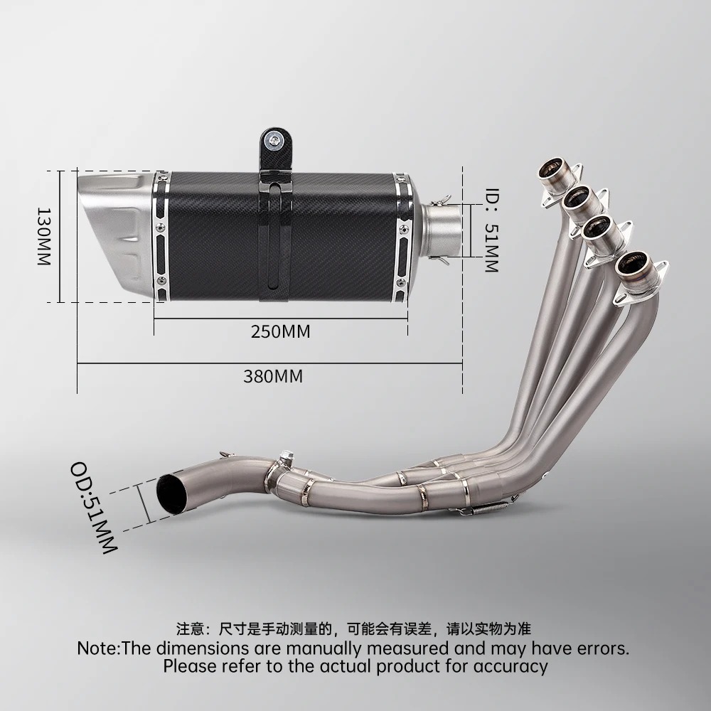 2014-2023 Titanium Alloy CBR650R CBR650F CB650F Motorcycle Exhaust System New Complete Front Link Exhaust Pipe